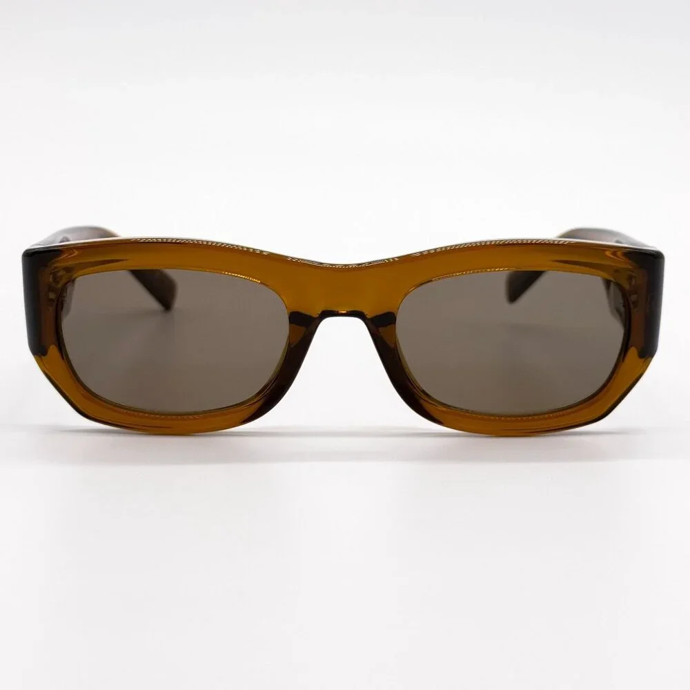 NEW SAINT LAURENT SUNGLASSES SL713 003 BROWN UNISEX - Picture 3 of 10